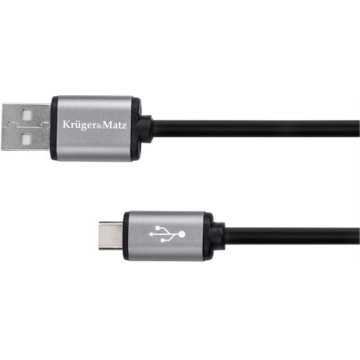 Kábel USB - USB typ C 1m Kruger&Matz Basic