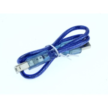 Kábel USBA-USBB micro 0,5m modrý
