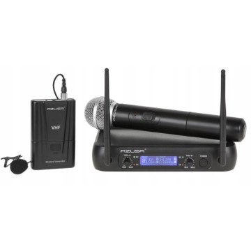 Mikrofón bezdrôtový VHF WR-358LD ručný+klip 2-kaná