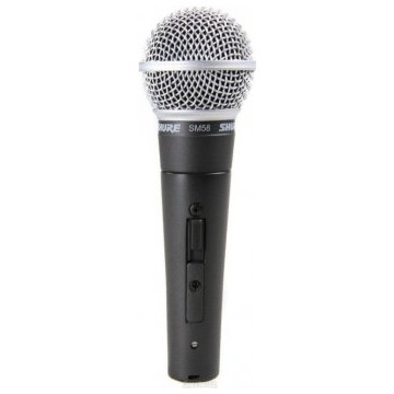 Mikrofón Shure pre spev dynamický s vypínačom
