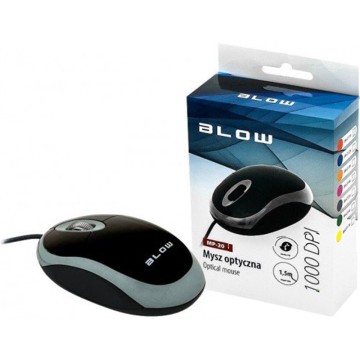 Myš optická drôtová BLOW MP-20 siva žlta
