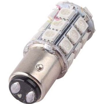 Žárovka LED BaY15D 12V/5W, červená, brzd/obrys
