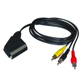 Kábel SCART-3RCA s prepínačom 1m SSV0301E EN14A
