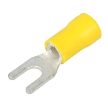 Vidlička izolovaná 4mm žltá