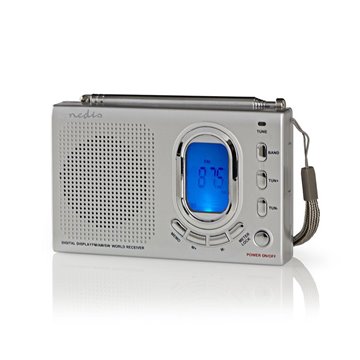 Rádio prenosné NEDIS RDWR1000GY