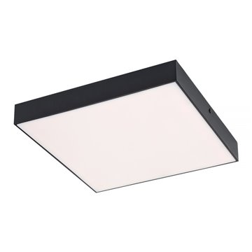 Stropnica LED 300x300mm 24W 28-6000K CCT IP44 matná čierna 2500lm RABALUX 7900 TARTU