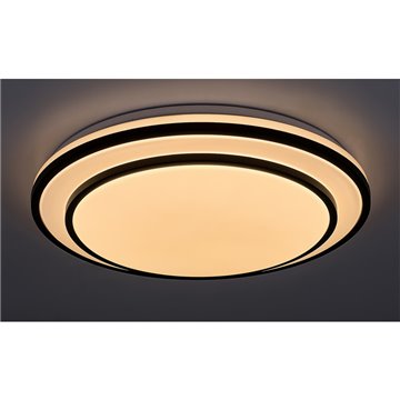 Stropnica LED 490mm 40W 3-6000K CCT+DO čierna 2700lm RABALUX 2130 LUPITA