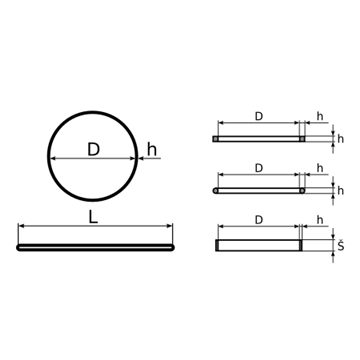 Gumička 25x1,2x1,2