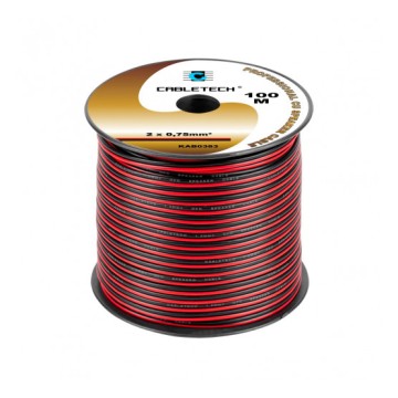 Kábel REPRO 2x0,75mm CU čierno-červený
